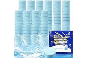 AIMISITE Car Screenwash Tablets, 120Pcs Car Windshield Glass Concentrated Washer Cleaning Solid Washer Tablets