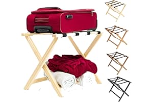 ZStyle Kofferständer aus Holz, für Schlafzimmer, Möbel, Buche, B&B Hotel