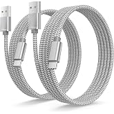 Basesailor Charger Cable for iPhone Duo 18 17 16 Pro Max, USB C 2 M 2-Pack, Type C Fast Charging Cable for Apple 15, MacBook,