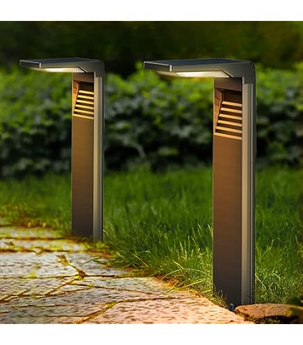 AGOTD 6 Luci Solari LED Per Esterni IP55 – Bianche, Con Sensore Crepuscolare E Batteria 1600mAh