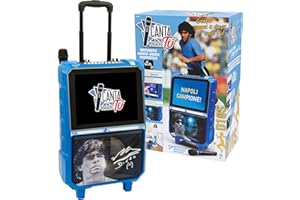 CANTA TU KARAOKE Canta Tu D10S Karaoke Professionale Completo, Sistema Audio-Video Portatile con Microfono, Effetto Eco e Regolazione Volume, Touch Screen 14", Wi-Fi, Cassa 40W RMS, 4 Ore di Carica, 2 Frequenze Radio