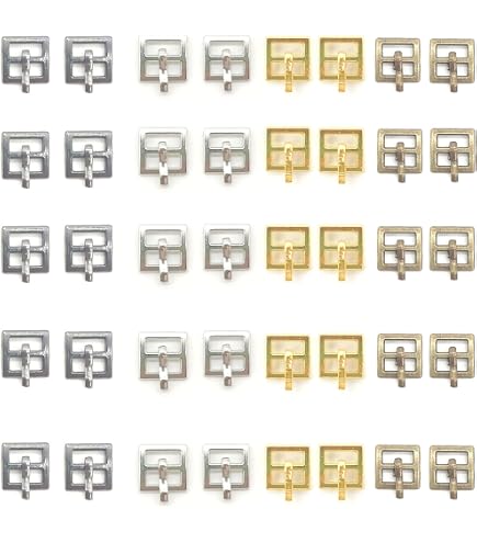 40 Mini Boucles En Alliage Pour Chaussures De Poupée - Multicolores - Accessoires Mercerie DIY, Réparation, Couture - 3