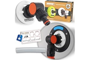 MaJoCompTec WATERTWIN Tappo per serbatoio con attacco per acqua, tappo per serbatoio dell'acqua, accessorio per camper, roulotte (FLEX, adattatore a 3 pin D:78)