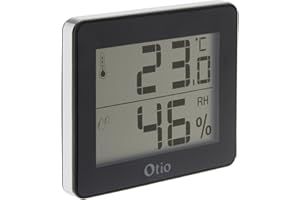 Otio - - 936058 termómetro/higrómetro Interior Negro