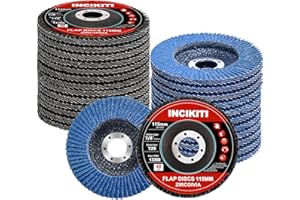 Flap Discs 115mm Angle Grinder Discs - INCIKITI 20pcs Grinding Discs 40 Grit Sanding Discs for Angle Grinder, Type 29 Grinding Discs 115mm for Metal Wood, Stainless Steel Grinding