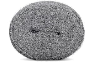 GETSOCIO 5 FT Steel Wool Fine Wire Roll Pad for Glass Furniture Tray Metal Precision Hardware Cloth, Gap Blocker, Keep Mice Away from Holes/Siding/Pipeline/Vents in Garden