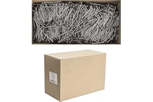 Inter Flowers GmbH Patenthaften im Set - Verschiedene Größen - Krampen Kranznadeln Haften Steckklammern Patenthafte für Kränze Römerhaften für den Garten (17 x 50 mm 450 Stück)