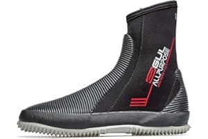 GUL 5mm All Purpose Neoprene Wetsuit Boots Chaussures - Black - Unisex - BLINDSTITCHED : Seam Construction