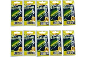 ‎QUALYQUALY QualyQualy Clip-on Knicklichter für Angeln 20 Stück in 10 Tütchen Knick Lichtern Knicklicht für Angelruten, Nachtlicht Knicklicht Angeln