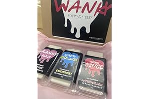 Soy Wax Melts Wanky Candles 3 Pack of Rude was Melts Set, Funny Novelty Handmade Vegan 3-Pack, Birthday or Offensive Crude Humor, Unique Adult Quirky Candle Gift, Hand Poured