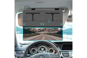 JGGDDU Sonnenblende Verlängerung, Auto Visier Anti Blender, Sonnenblende erweitern einstellbar Anti-UV, Für Den Fahrer Oden Beifahrer Auf den Vorderen Sitzen, Grau