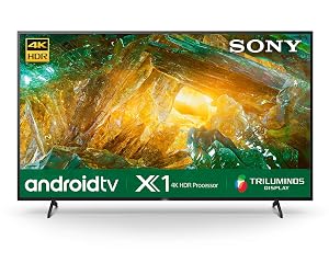 Sony Bravia 138.8 cm (55 inches) 4K Ultra HD Smart Certified Android LED TV 55X8000H (Black)
