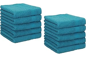 Betz 10 Lavette salvietta asciugamano per il bidet Palermo 100% cotone misure 30 x 30 cm Colore petrolio