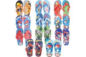 Characters Cartoons - Ragazzo - Infradito Flip Flop Ciabatte Mare Piscina - Primavera Estate - Prodotto con Licenza Ufficiale