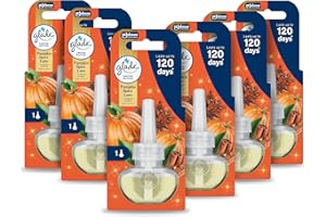 Glade Plug in Air Freshener Refill, Electric Scented Oil Room Air Freshener, Pumpkin Spice Latte, Pack of 6 (6 x 20ml)