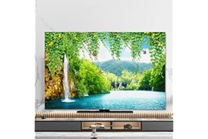 GAOXIANGLIN Housses pour Téléviseurs 32-85 Pouces Paysage de Bord de Mer Housses pour Écrans TV/PC Housse D'écran Protection TV Housse Anti-Poussière pour LED LCD, Décoration Intérieure(Color:color17,Size: