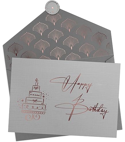 Edition Seidel Carte D'anniversaire Exclusive De Qualité Supérieure Avec Gaufrage Doré Fin Et Enveloppe - Carte De Vœux D'anniversaire - Happy Birthday - Pour Homme Et Femme (G3346 SW022