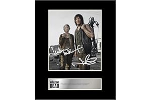 Melissa McBride, Carol Peletier et Norman Reedus, Daryl Dixon Photo dédicacée encadrée The Walking Dead