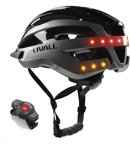 LIVALL Unisex – Erwachsene MT1 Musik, Rücklicht, Blinker, Navigation, Anruffunktion und SOS-System Fahrradhelm, schwarz/anthrazit, M (54-58 cm) Sport & Freizeit