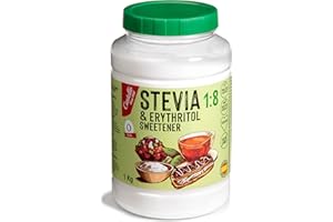 Castello since 1907 Édulcorant Stevia + Erythritol 1:8 1 kg | 1g = 8g de Sucre | Substitut de Sucre au goût 100% Naturel - 0 Calories - 0 Indice Glycémique - Keto et Paleo - 0 Glucides - Non-OGM