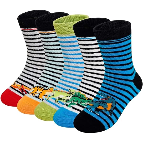 5 Paires Chaussettes Enfant De Sport En Coton 3-12 Ans