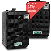 Pyle Pair of Marine Speakers, 3.5" Woofer, Tweeter 1, Power 300V Wall Mount, Ceiling, Indoor, Outdoor