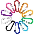 Small Carabiner Clip Aluminum Mini D-shape Spring Keyring For Keychain/Climbing/Fishing/Hiking Outdoor