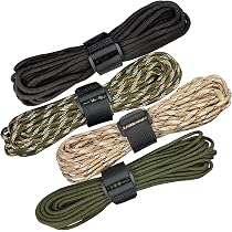 Paracorde 550 Nylon - Lot 4x10m - 4mm - 9 Brins - Résistance 295kg - Pour Survivalisme Et Artisanat