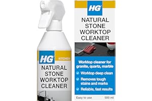 HG Naturalny kamień kuchenny Top Cleaner 500 ml - do codziennego czyszczenia bez smug i absolutnie bezpieczny, (1 sztuka)