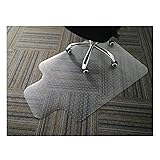 GIOVARA Clear Chair Mat with Lip for Low-Medium Pile Carpet Floors, 90x120cm (3'x4'), High Impact Strength, Non-Slip, Non-Rec