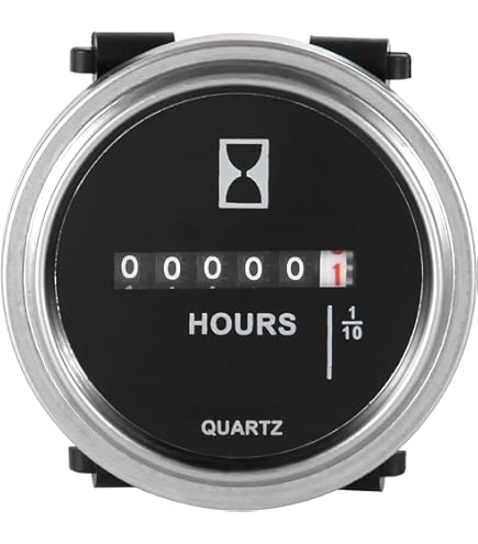 Inductive Waterproof Hour Meter Marine ATV Motorcycle Dirt Bike Sk Engine BLACK - Foto 2