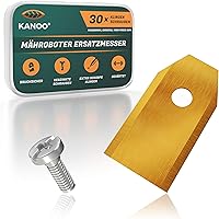kanoo® Mähroboter Klingen, 30x Titan Ersatzmesser für Gardena Husqvarna Automower Yard Force - Premium Mähroboter Messer…