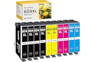 NewLift 604XL Druckerpatronen kompatibel für Epson 604 604XL Patronen Multipack für Expression Home XP-2205 XP-3200 XP-4200 XP-3205 Workforce WF-2910 WF-2930 WF-2950 (10er-Pack)