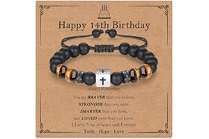 Gneckrine Birthday Gifts for 7-21 Year Old Boys, Birthday Present for Son Grandson Nephew, Boys Bracelets Gifts for Kids Teenagers