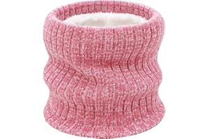 lifwimner Cache Cou d'hiver Enfants, Tour de cou Thermique Snood pour Filles Garçons Coupe-vent pour Sports de plein Air Ski