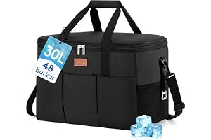 Lifewit Kylväska 30 l, kylning termoisolerad bärbar vikbar vattentät, stor picknickväska för shopping, kontor, camping, utomh
