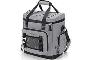 Hulongo Nevera Portatil 25L Cooler Impermeable Bolsa Termica para Camping en la Playa, Picnic, Compras, Viajes, Pesca