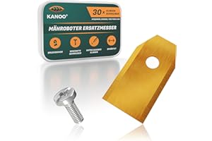 30x Ersatzklingen für Husqvarna, Gardena, Yard Force, McChulloch, Ferrex, Navimow Mähroboter Messer Klingen + Schrauben