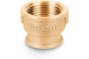HYDROBIL CONNETTORI RIDUTTORI BUSSOLA OTTONE BSP 3/4 ”Femmina - 1/2” Femmina