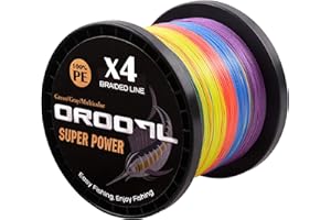 ‎OROOTL Geflochtene Angelschnur 100M~1000M 4fach PE Geflochten Angeln Schnüre Braided Fishing Line(10LB-133LB) für das Salzwasser Süßwasser