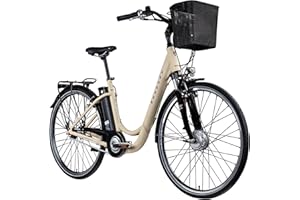 ‎ZÜNDAPP ZÜNDAPP E Bike Damen Fahrrad 28 Zoll | Ebike City Erwachsene 155-190 cm | Retro E-Bike 7 Gang Schaltung Rücktrittbremse | Elektro Fahrräder mit Licht Z517