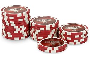 POKEO Rolle 25 Chips Laser Las Vegas $5 rot