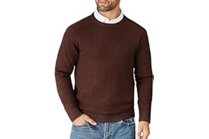 COOFANDY Maglioni per Uomo Pullover a Maglia Maglioncino Girocollo Sweater a Maniche Lunghe Caldo Maglione Lavorato a Coste