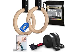 ‎NEOLYMP NEOLYMP Turnringe Outdoor – Gymnastikringe - Optimaler Grip und Haltbarkeit - Schweiß aufnehmend - Turngeräte für Zuhause & Outdoor Training - Ringe Turnen - Calisthenics Ringe