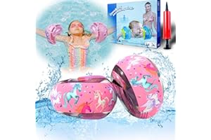 Sammelalbum Brassard Enfants pour Les 1 à 12 Ans - Brassard Bébé avec 3 Airbags Séparés, Brassard Piscine Enfant, Convient pour 6 à 40 kg - Aides à la Natation pour Enfants, Design Ludique et Coloré