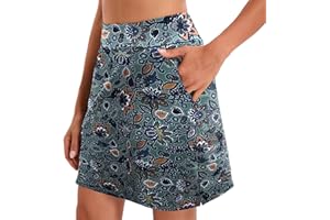 Oyamiki Skorts for Women UK Athletic Tennis Skirt with Shorts Casual Pockets Golf Skort High Waist Workout Summer Skirts