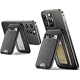 ESR HaloLock Vegan Leather Wallet Stand, MagSafe Wallet and Adjustable Stand, Compatible with iPhone 14/14 Plus/14 Pro/14 Pro