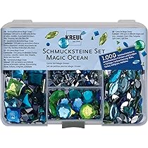 Kreul Set De Pierres Décoratives Hobby Line Magic Ocean1000 Pierres Decoratives 49644