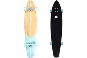 Retrospec Zed Longboard Pintail - Skateboard lungo in bambù