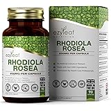 Ezyleaf Rhodiola Rosea Capsule 400mg | Estratto Attivo di Salidroside Rosea al 3% | 90 Capsule Vegane | Integratore Adattogen
